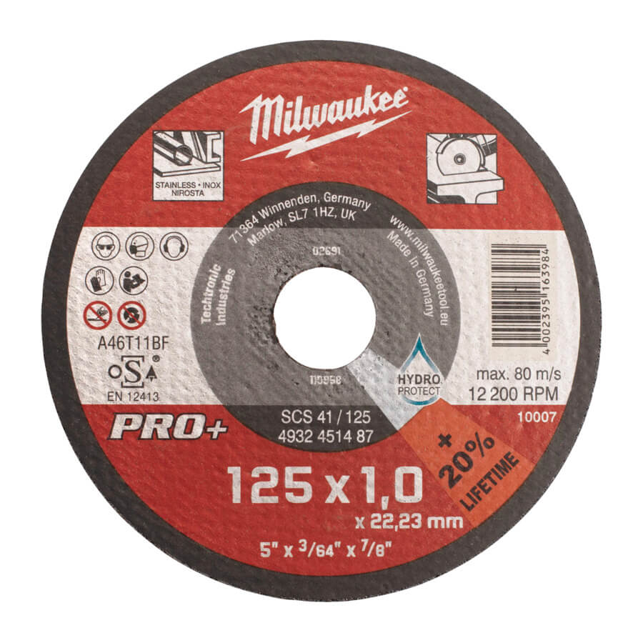 tarcza tnąca do metalu Milwaukee 125 mm 4932451487